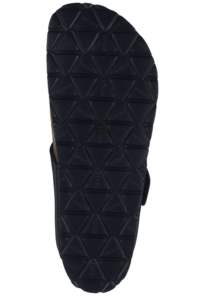 Rohde Zehensteg Leder Schwarz