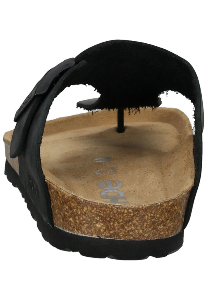 Rohde Zehensteg Leder Schwarz