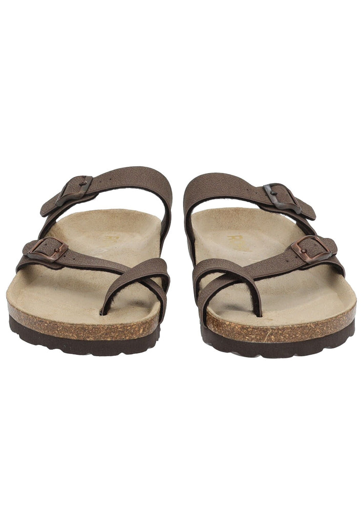 Rohde Zehensteg Lederimitat Mocca