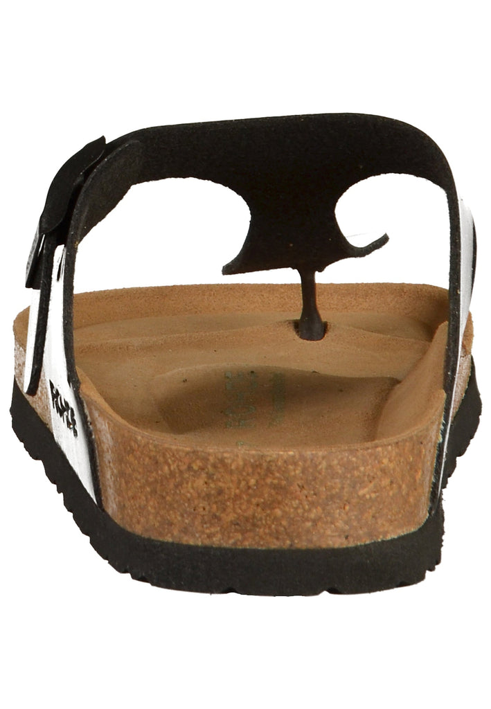 Rohde Zehensteg Lederimitat Schwarz