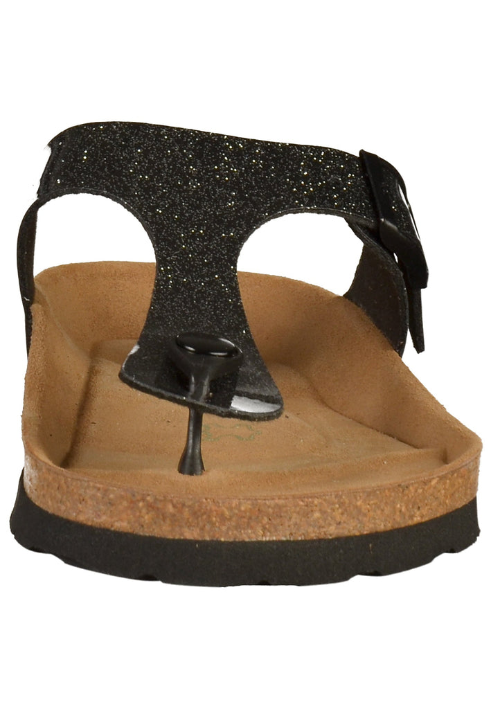 Rohde Zehensteg Lederimitat Schwarz