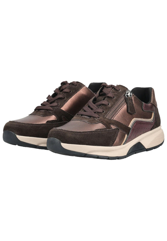 rollingsoft Sneaker Veloursleder Braun/Lila