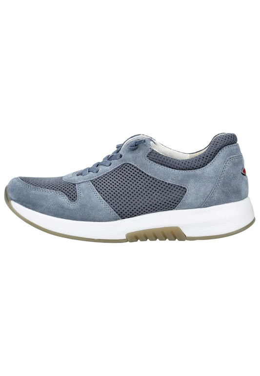 rollingsoft Sneaker Veloursleder/Mesh Blau/Grau