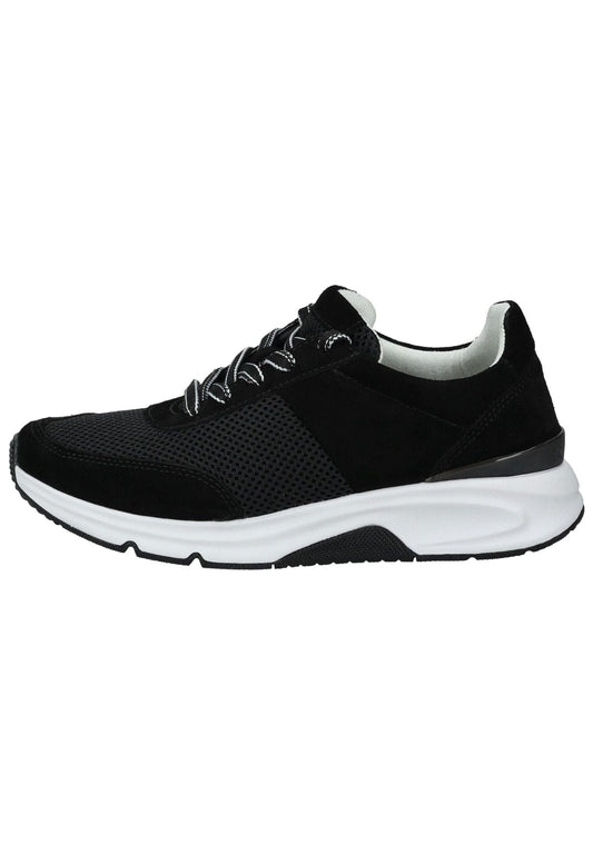 rollingsoft Sneaker Veloursleder/Mesh Schwarz