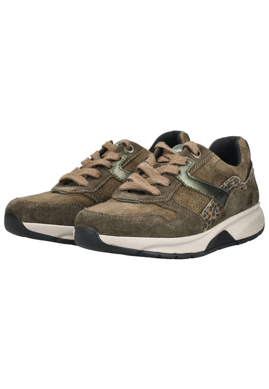rollingsoft Sneaker Veloursleder Olive/Schwarz