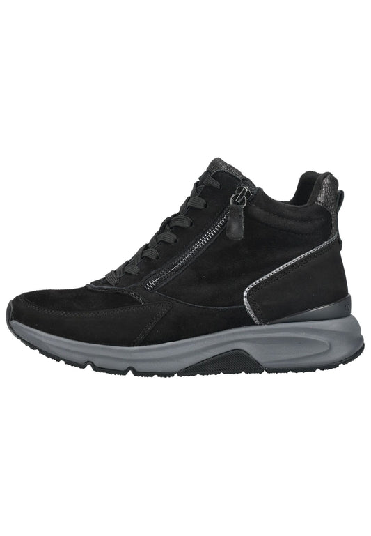 rollingsoft Sneaker Veloursleder Schwarz