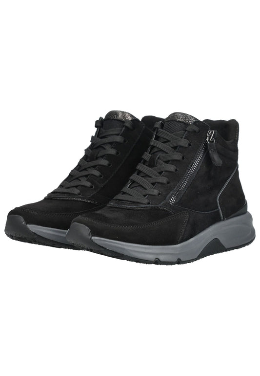 rollingsoft Sneaker Veloursleder Schwarz