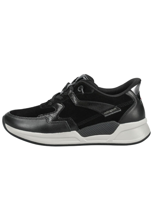 rollingsoft Sneaker Veloursleder Schwarz