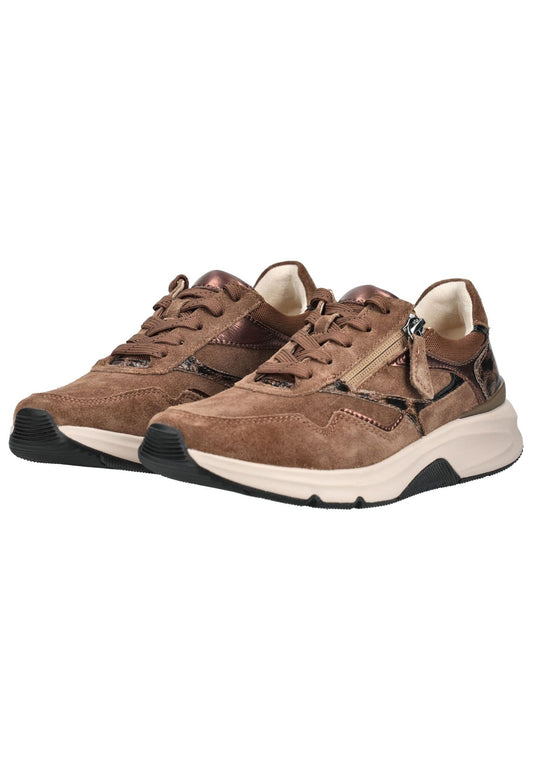 rollingsoft Sneaker Veloursleder Whisky