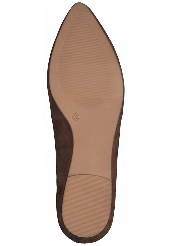 s.Oliver Ballerinas Leder Cognac