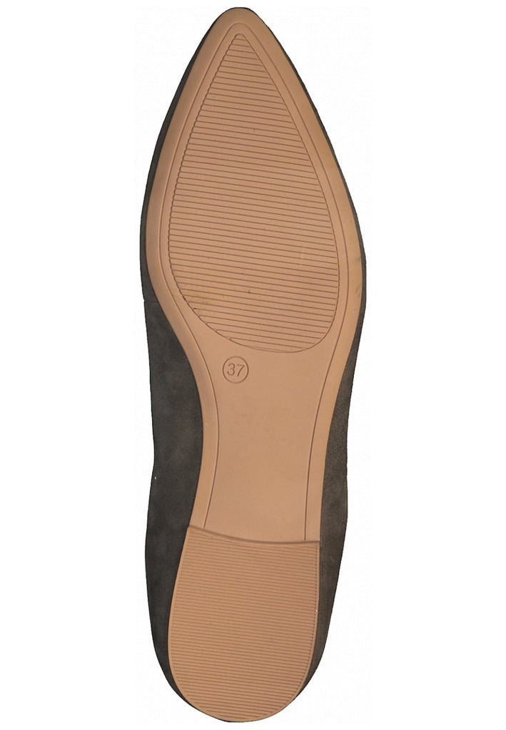 s.Oliver Ballerinas Leder Dunkelgrün