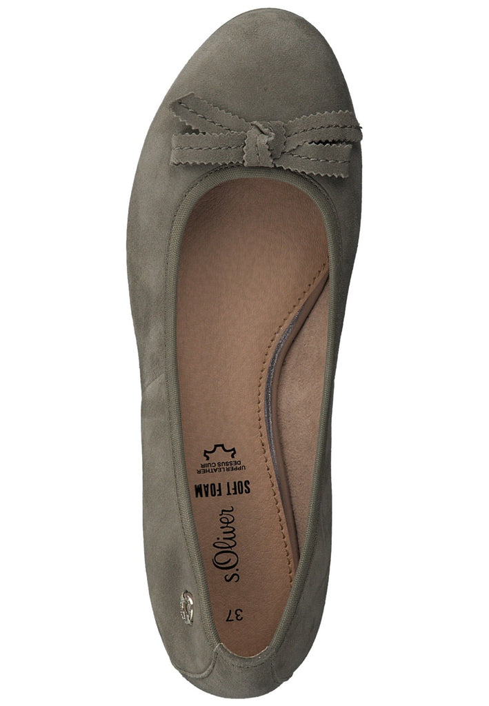 s.Oliver Ballerinas Leder Pistachio