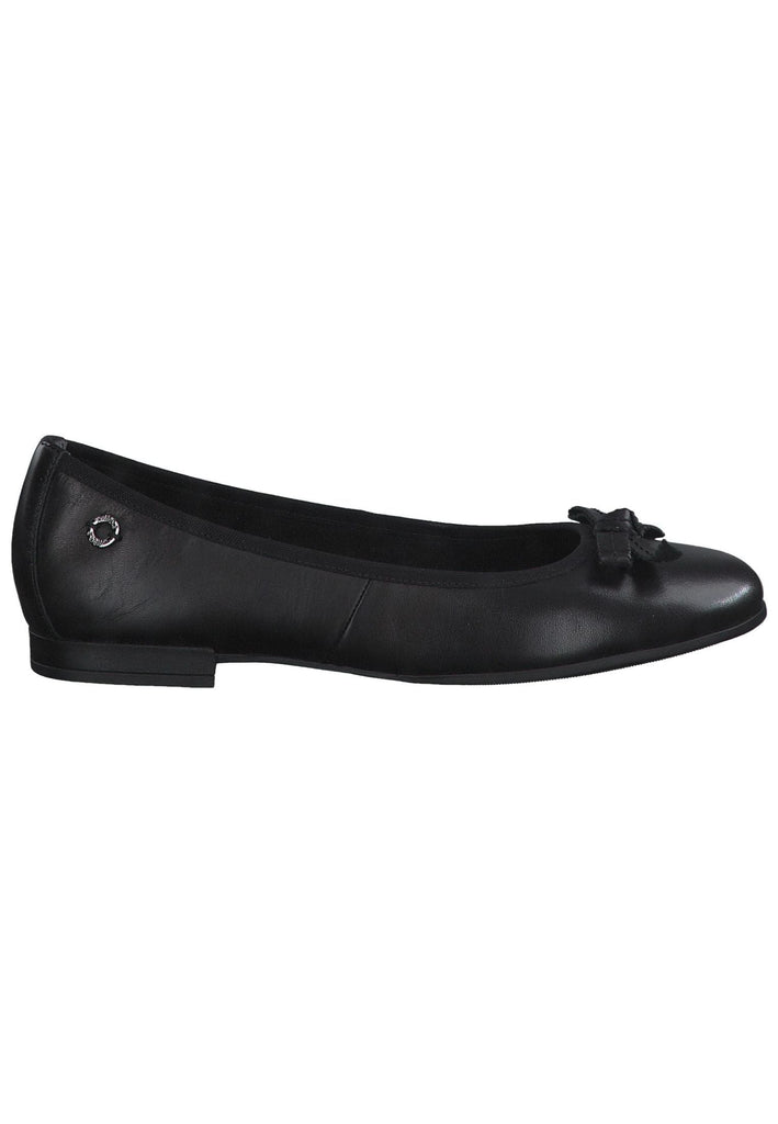 s.Oliver Ballerinas Leder Schwarz