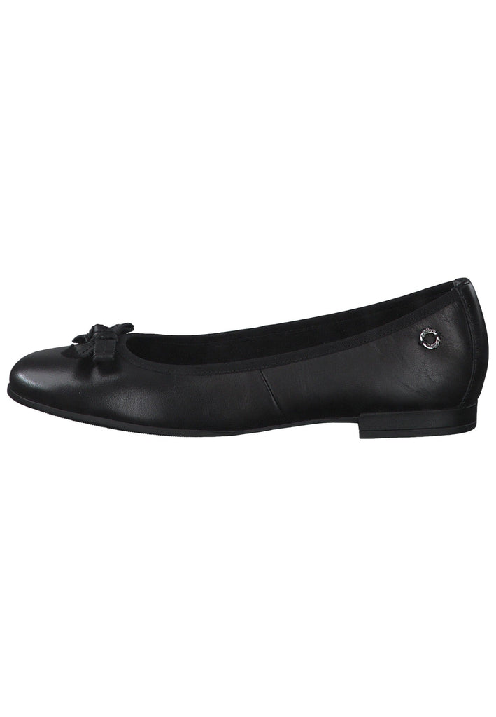 s.Oliver Ballerinas Leder Schwarz