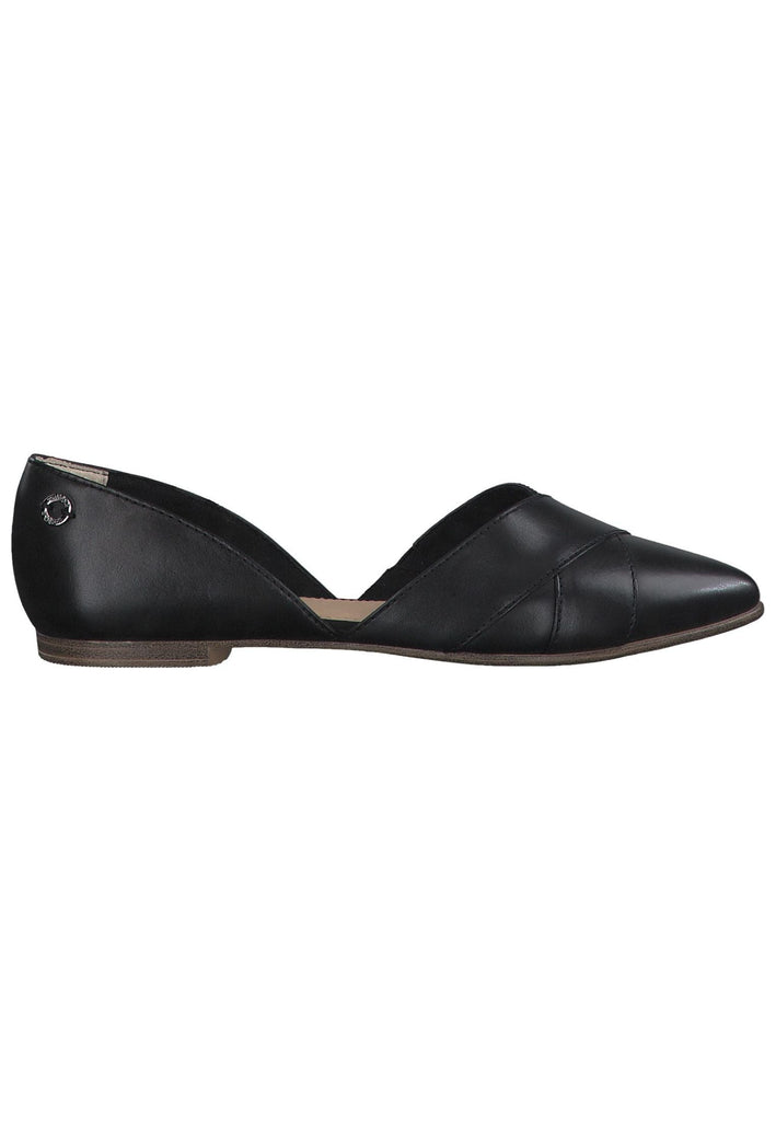 s.Oliver Ballerinas Leder Schwarz