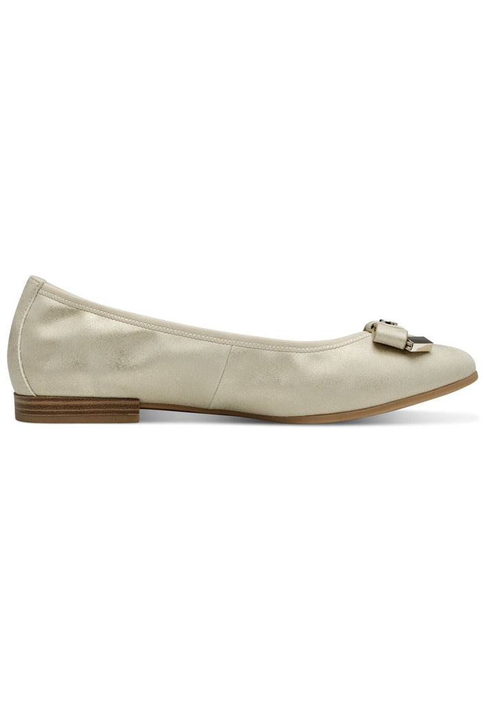 s.Oliver Ballerinas Lederimitat Champagne
