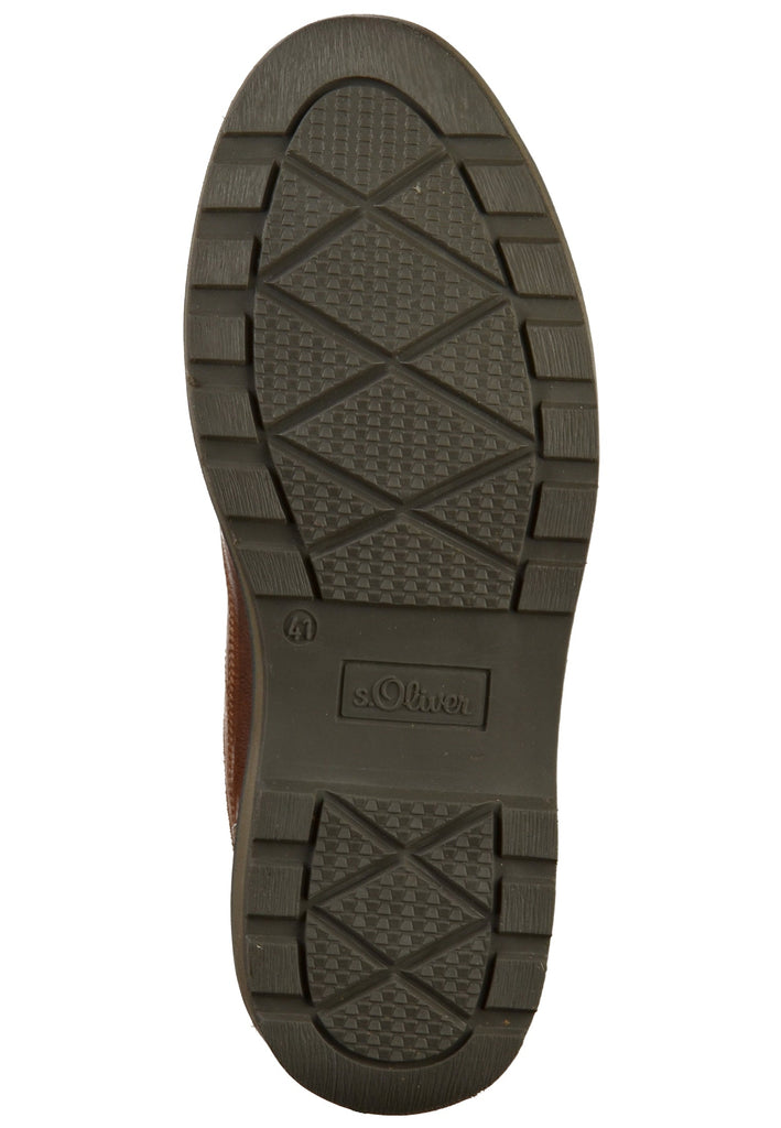s.Oliver Halbschuhe Leder Cognac