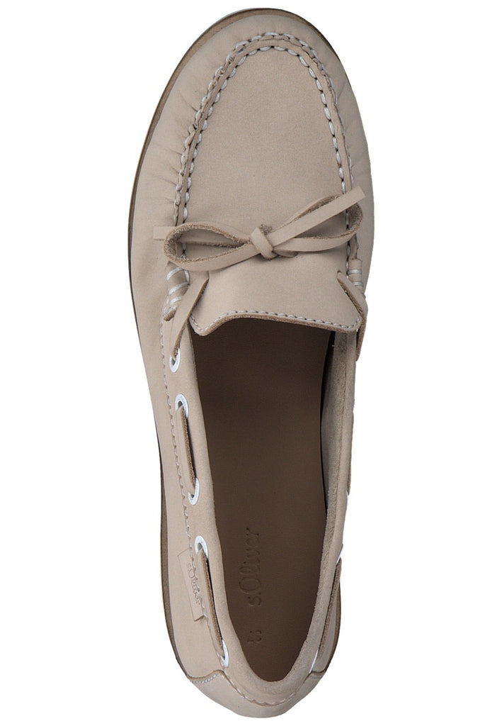 s.Oliver Halbschuhe Leder Cream