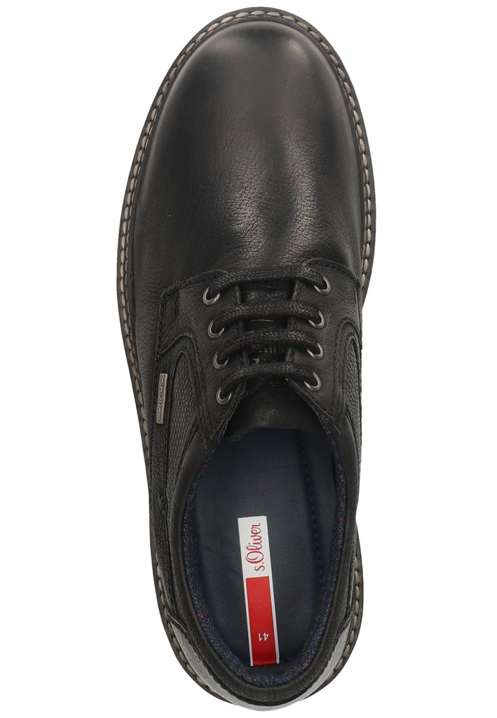 s.Oliver Halbschuhe Leder Schwarz