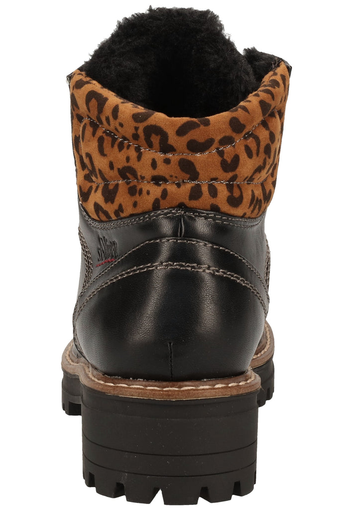s.Oliver Halbschuhe Leder/Textil Schwarz Warmfutter