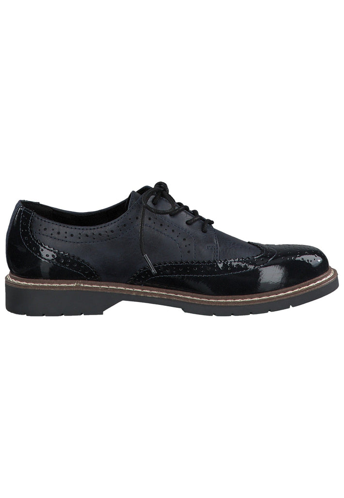 s.Oliver Halbschuhe Lederimitat Navy