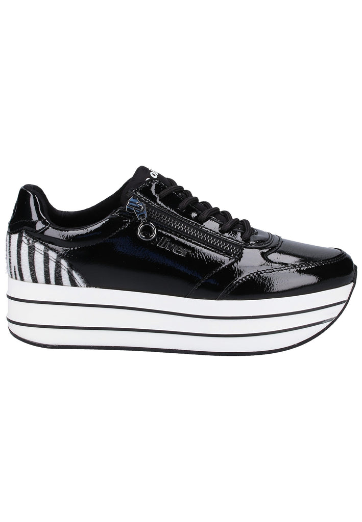 s.Oliver Halbschuhe Lederimitat/Textil Schwarz