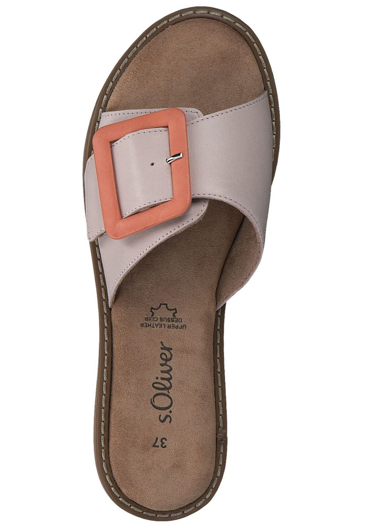 s.Oliver Pantoletten Leder Nude