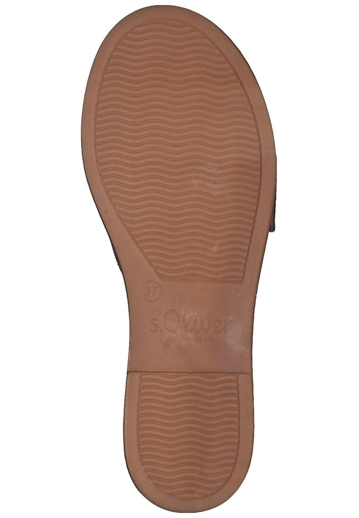 s.Oliver Pantoletten Leder Olive