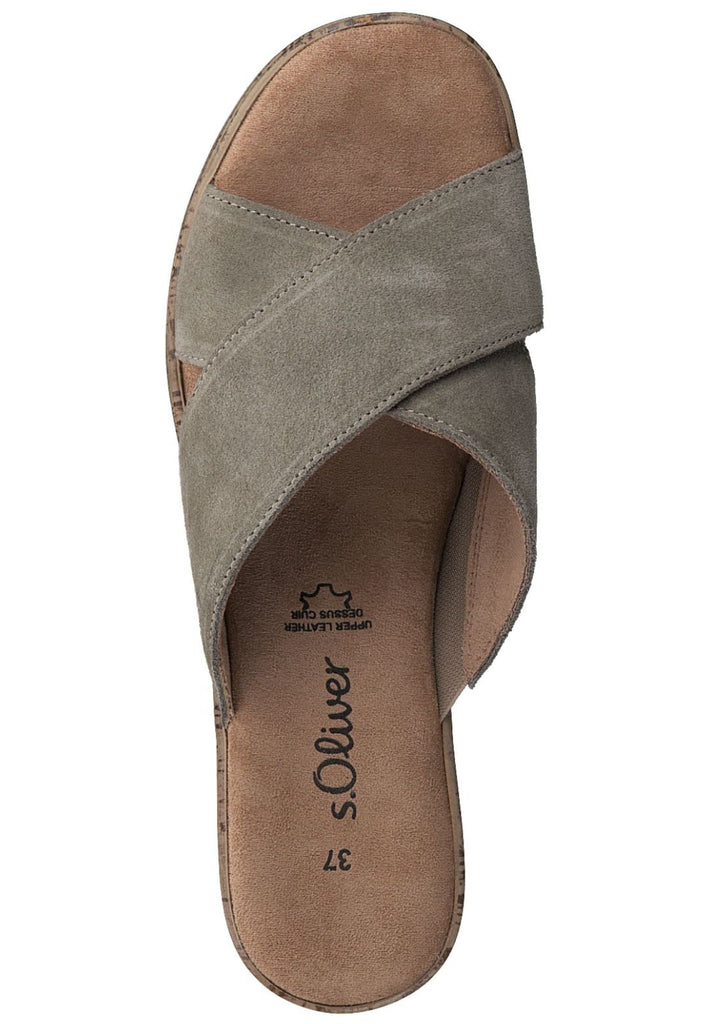 s.Oliver Pantoletten Leder Pistachio