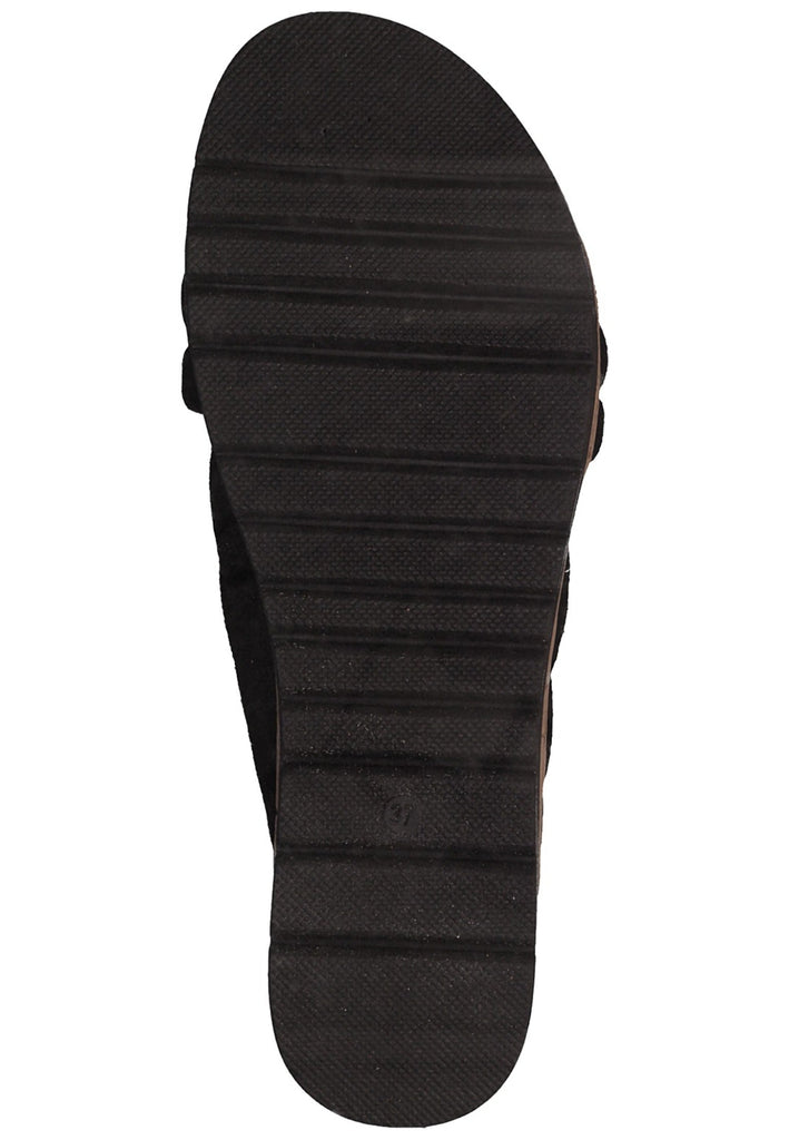 s.Oliver Pantoletten Leder Schwarz