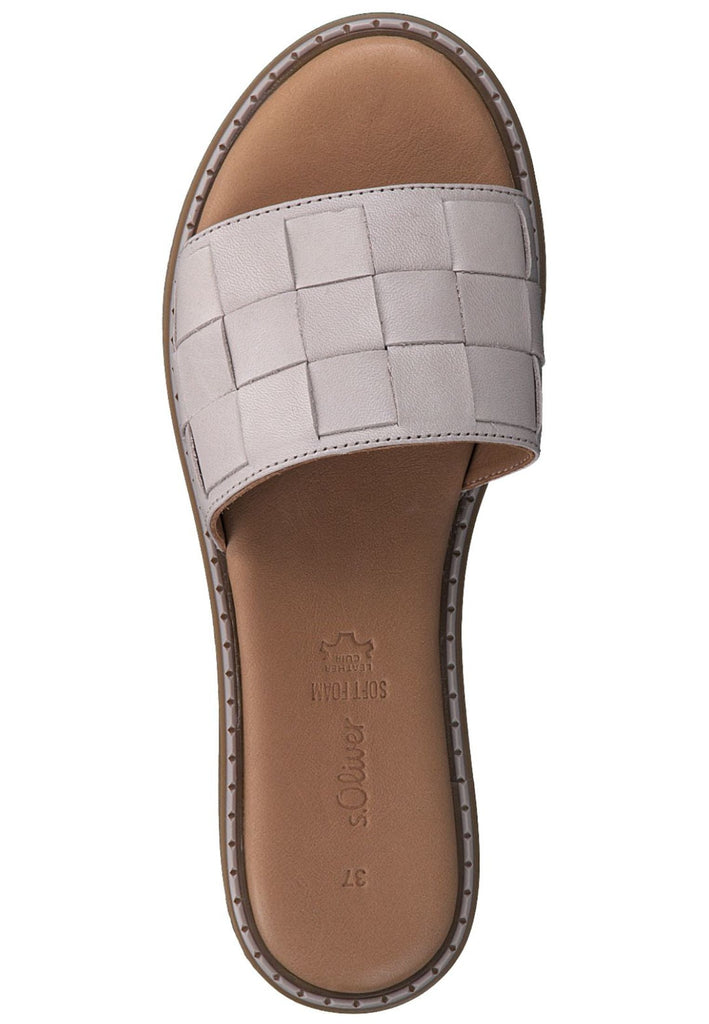 s.Oliver Pantoletten Leder Stone