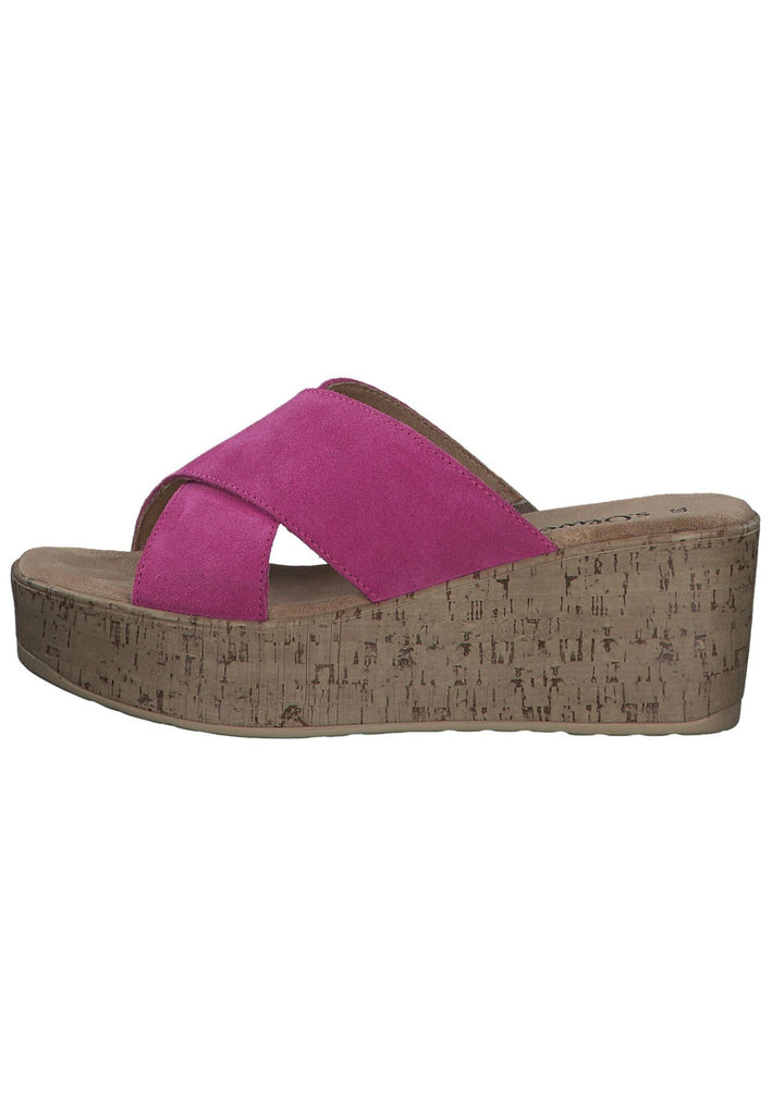 Pantoletten s.Oliver Pantoletten Veloursleder Pink