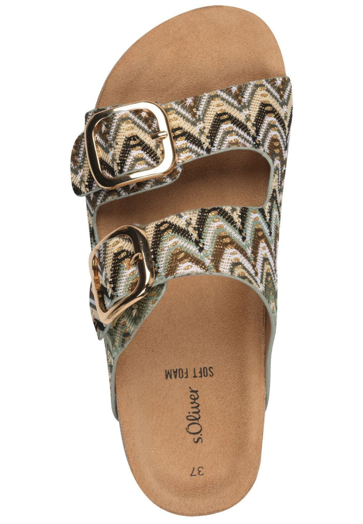 s.Oliver Pantoletten Textil Khaki