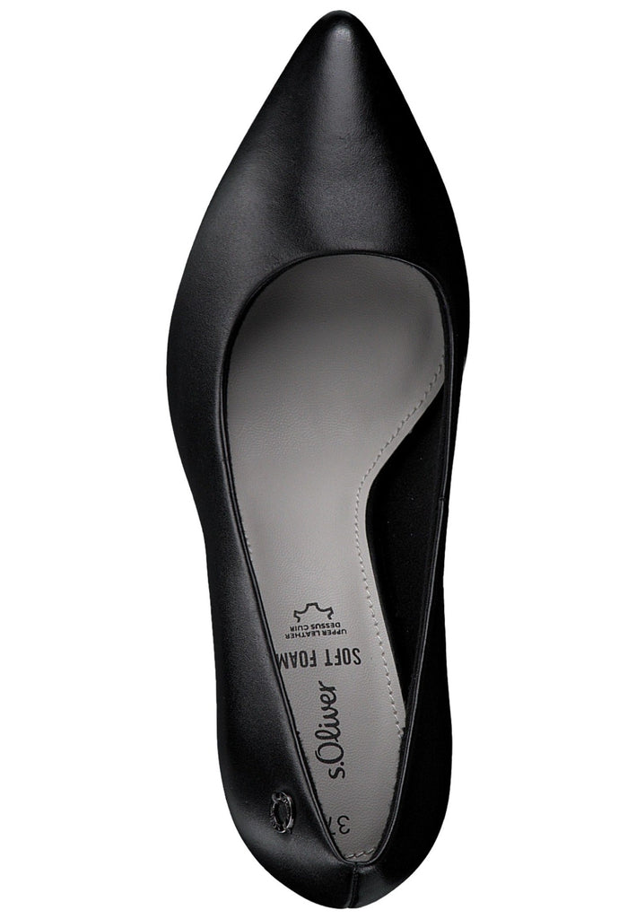 s.Oliver Pumps Leder Schwarz