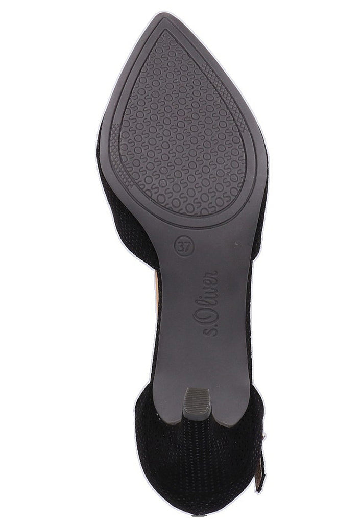 s.Oliver Pumps Lederimitat Schwarz