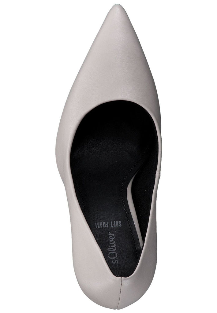 s.Oliver Pumps Lederimitat Taupe