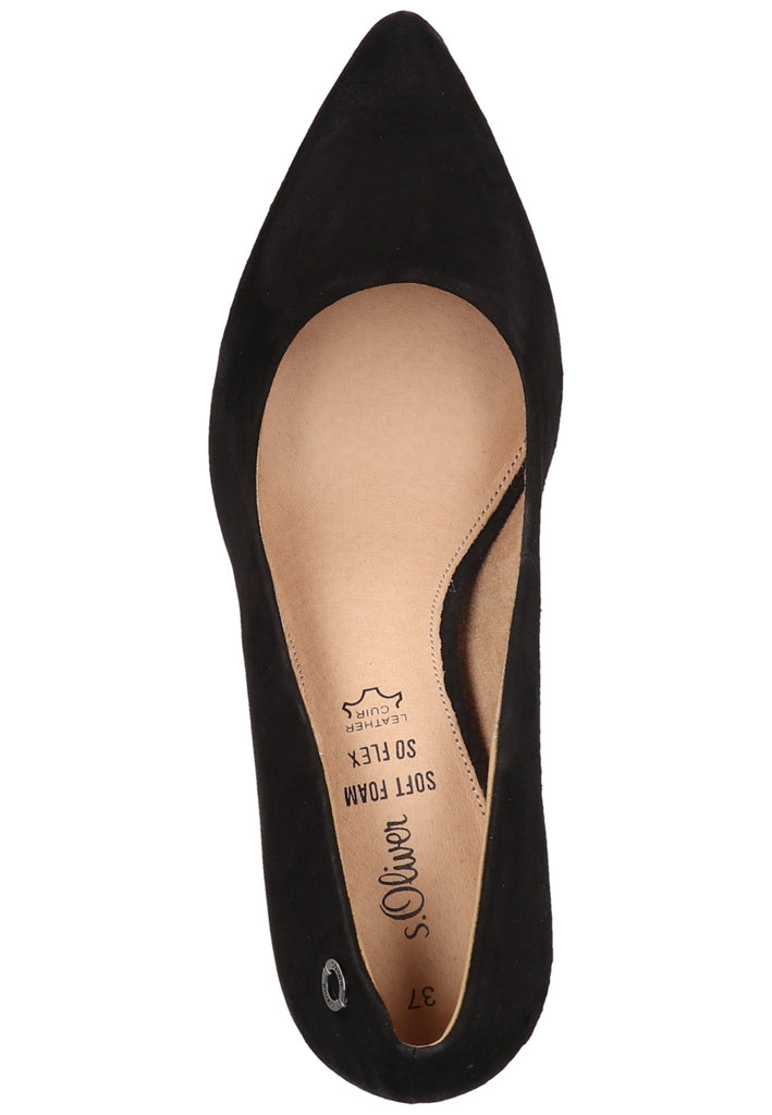 s.Oliver Pumps Nubukleder Schwarz
