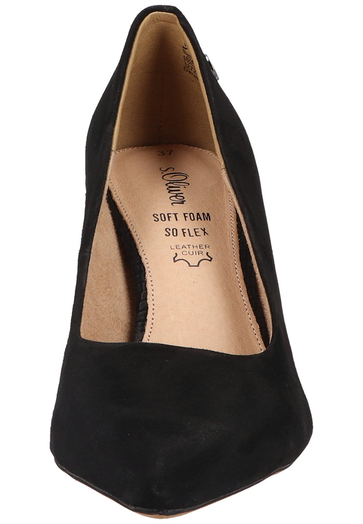 s.Oliver Pumps Nubukleder Schwarz