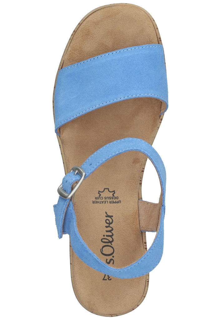s.Oliver Sandalen Leder Aqua