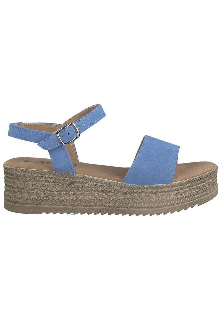 s.Oliver Sandalen Leder Blau