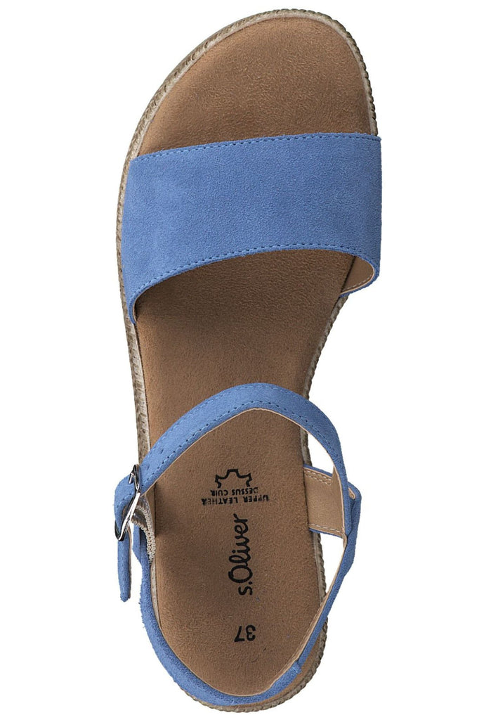 s.Oliver Sandalen Leder Blau