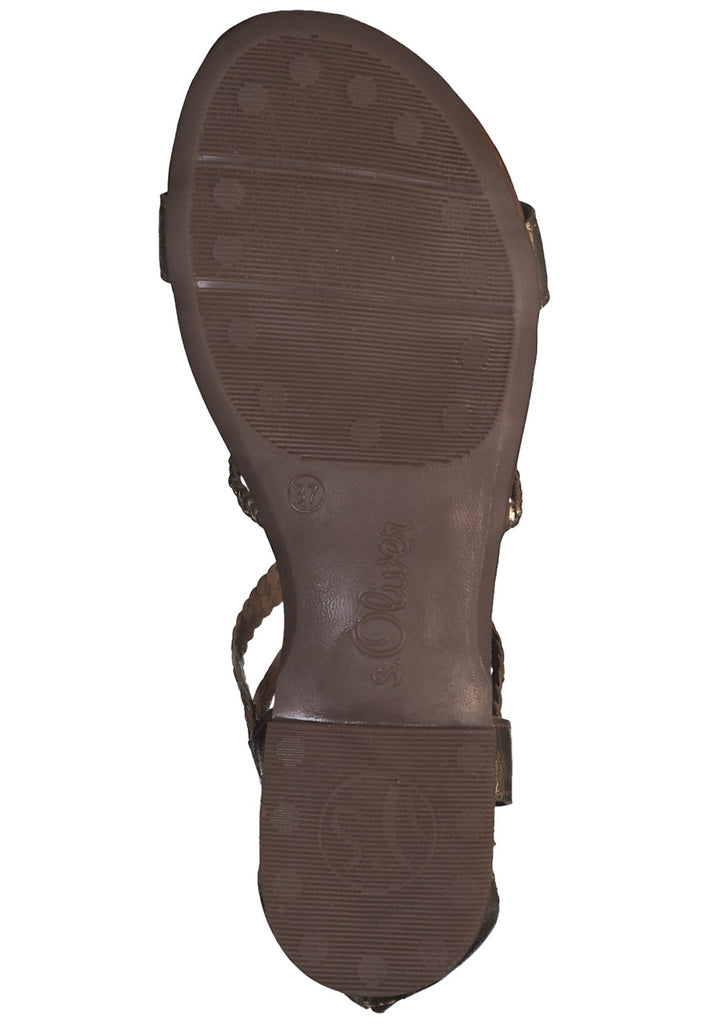 s.Oliver Sandalen Leder Champagne