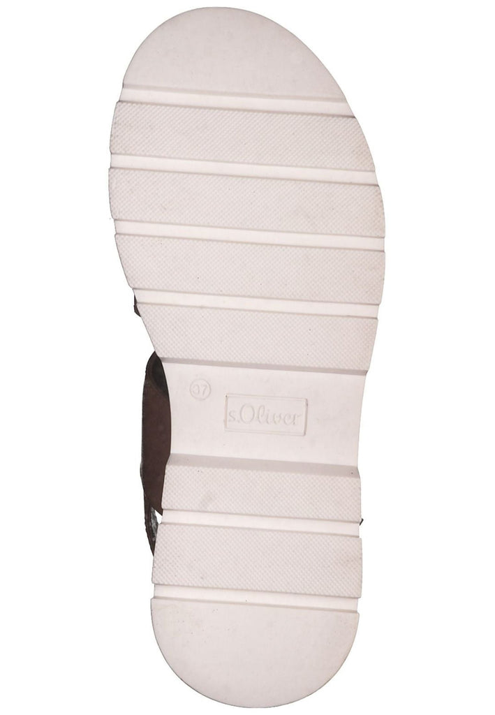 s.Oliver Sandalen Leder Cognac