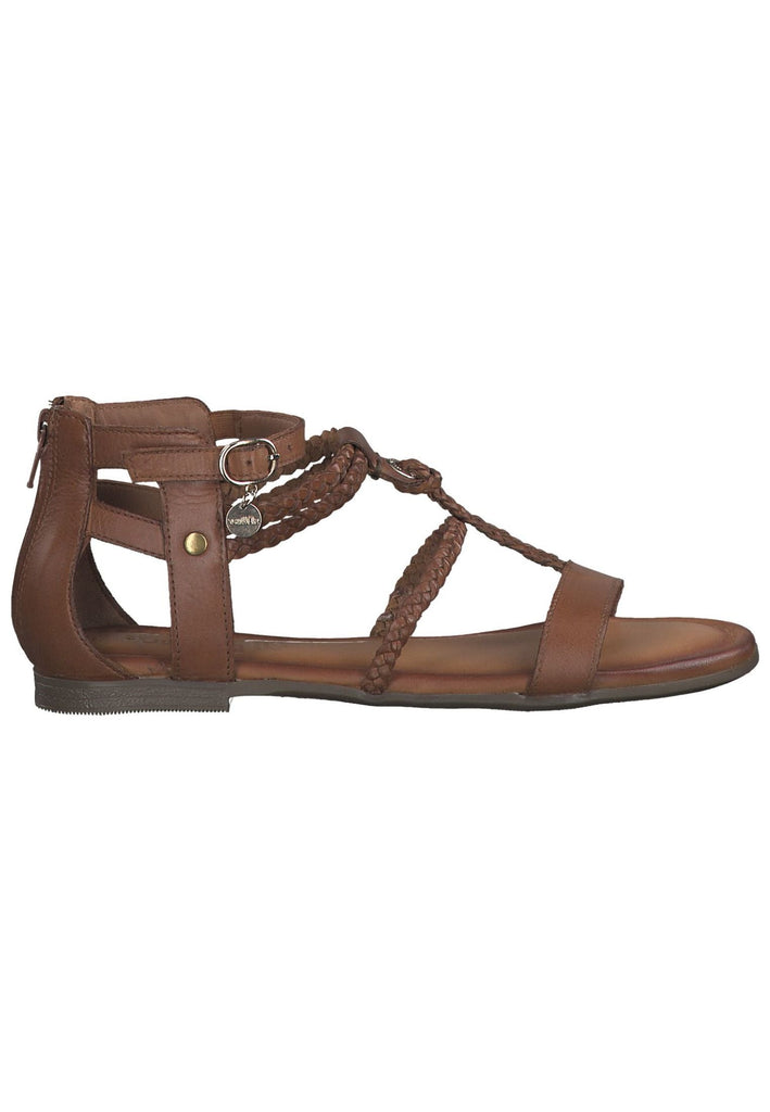 s.Oliver Sandalen Leder Cognac