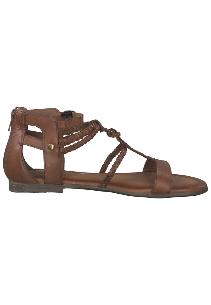 s.Oliver Sandalen Leder Cognac