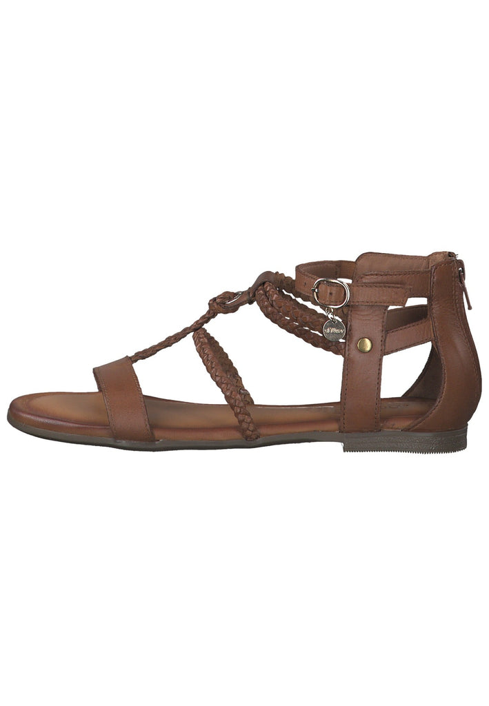 s.Oliver Sandalen Leder Cognac
