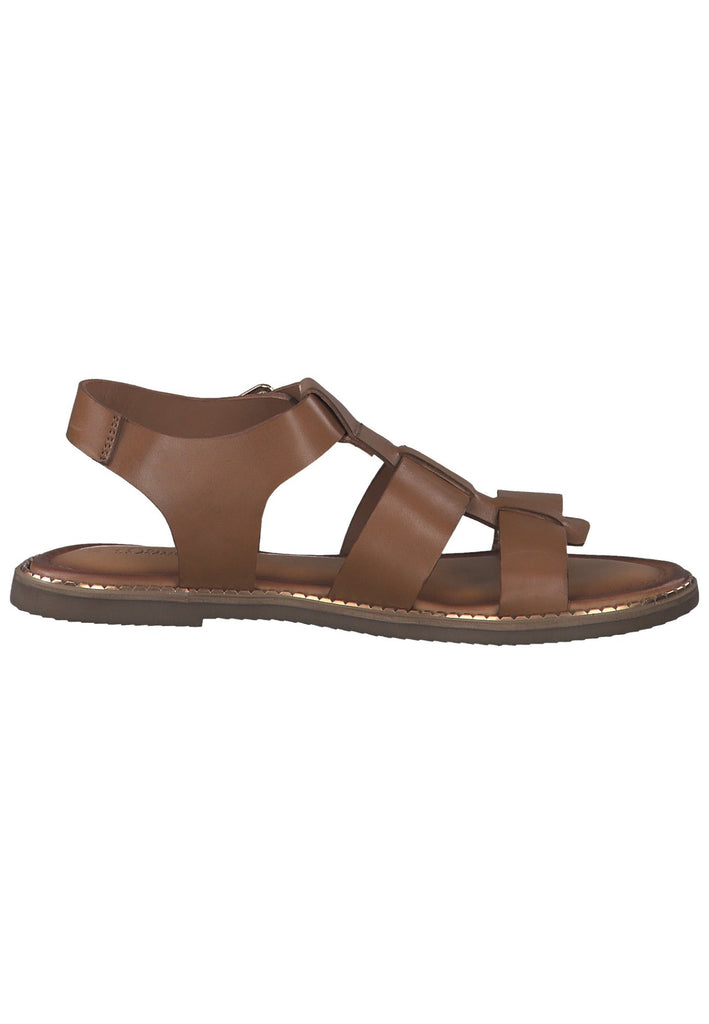 s.Oliver Sandalen Leder Cognac