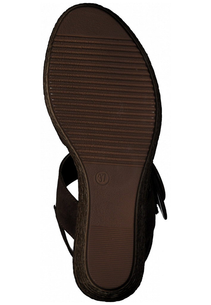 s.Oliver Sandalen Leder Cognac