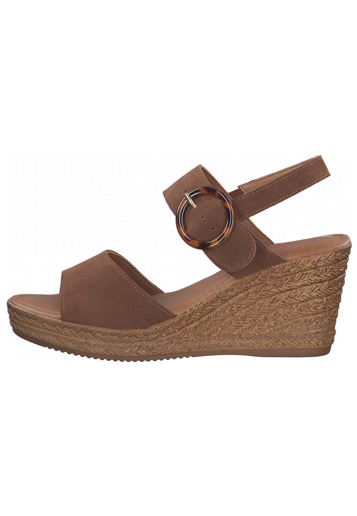 s.Oliver Sandalen Leder Cognac