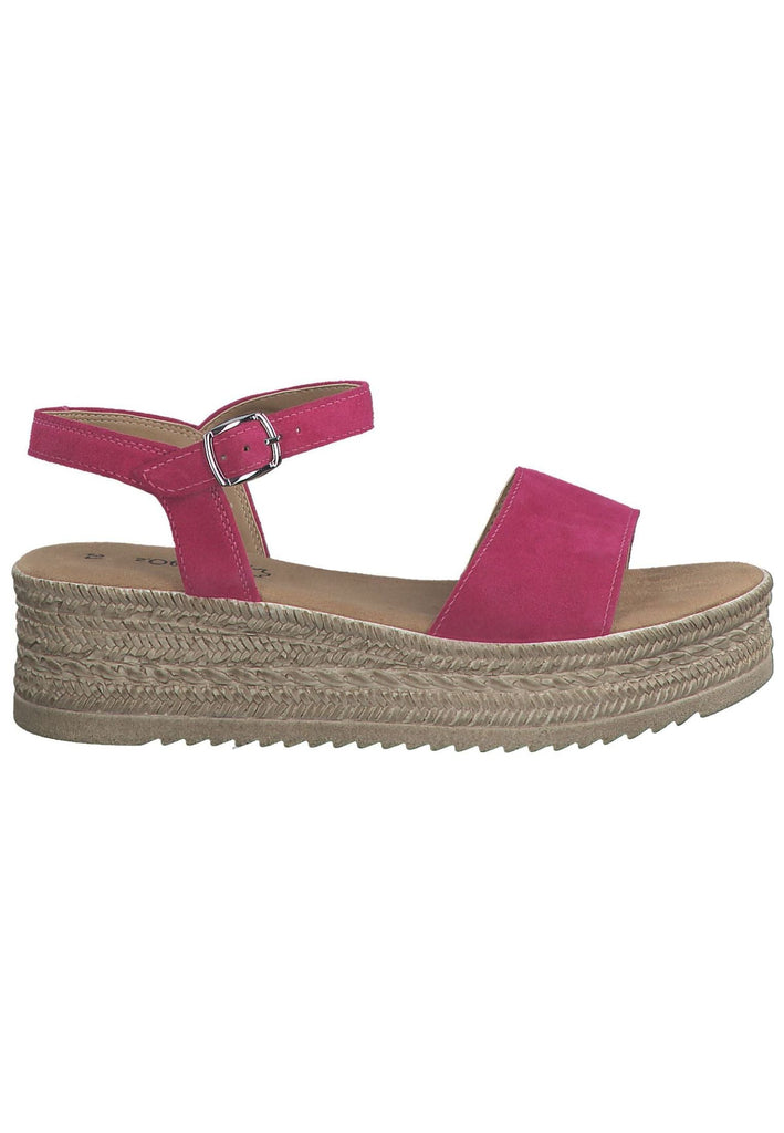 s.Oliver Sandalen Leder Fuchsia